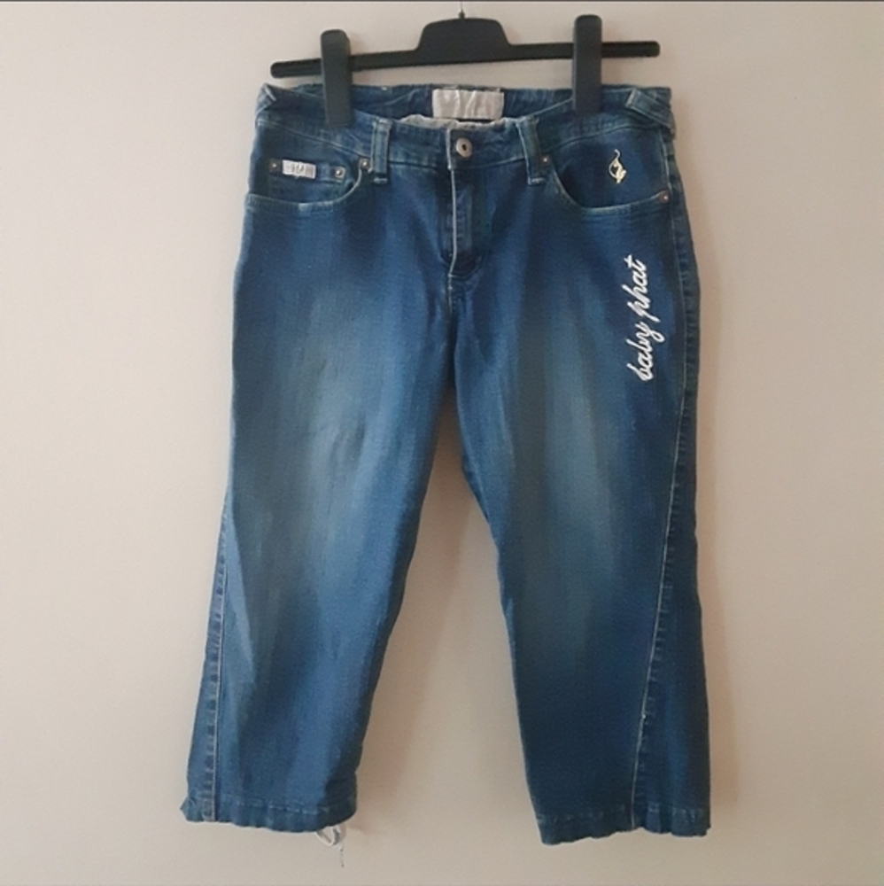 Baby Phat cropped jeans,capri pants Y2K,vintage